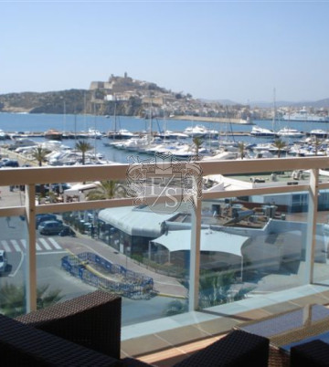 Luxury apartment with view over the port of IBIZA